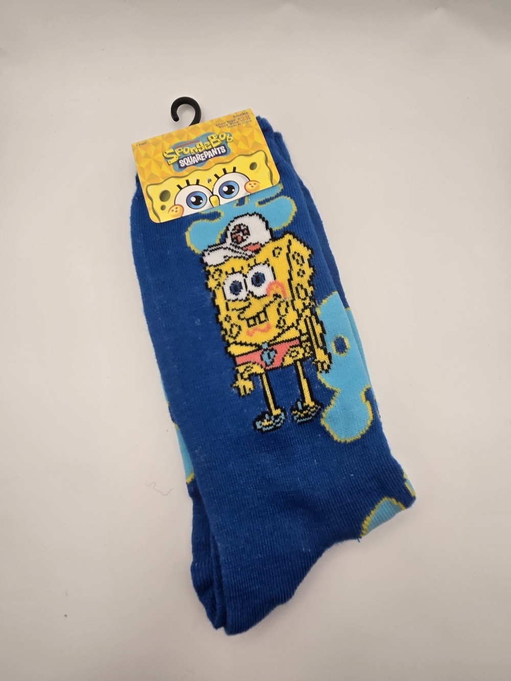 SpongeBob SquarePants Blue Yellow Crew Socks